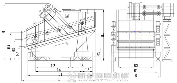 高效重型振动筛结构 高效重型振动筛结构